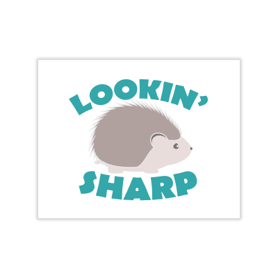 Lookin' Sharp Greeting Card