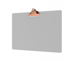White Aluminum 17 x11 Ledger Clipboard with Butterfly Clip