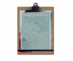 Large Clip MDF Menu Clipboard