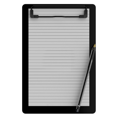 Memo Size 5 x 8 Aluminum Clipboard | Blackout