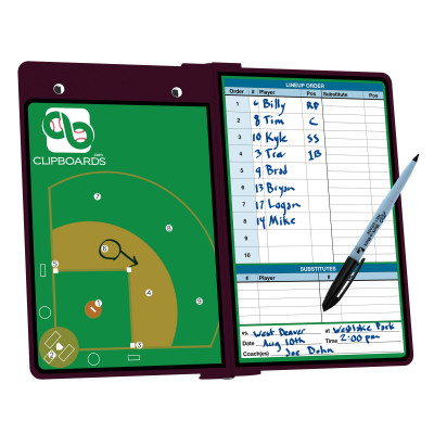 Wine Baseball Clipboard