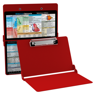 WhiteCoat Clipboard® - Red Veterinary Medicine Edition