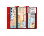 WhiteCoat Clipboard® Trifold - Red Nursing Edition