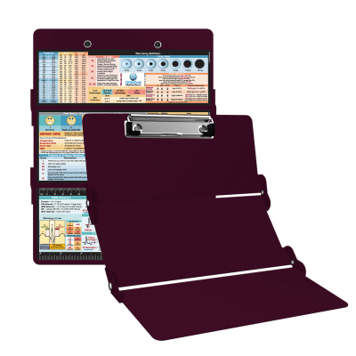 WhiteCoat Clipboard® Trifold - Wine Nursing Edition