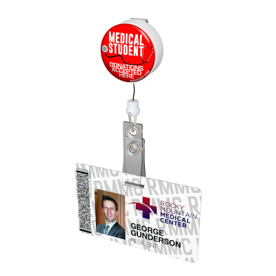 Medical Student Donations Button Badge Reel 